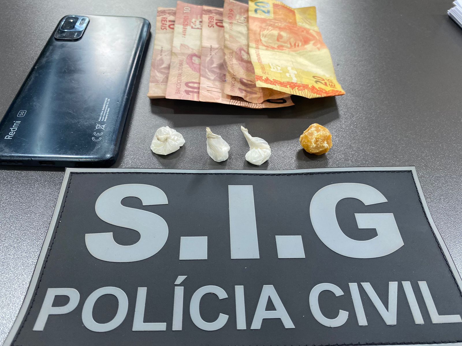 Material entorpecente apreendido - Foto: Polícia Civil/Divulgação